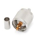 PL259 Crimp Type Premium Plug (6mm) (For RG58)