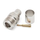N-Type(F) Crimp Type Plug (9mm) (For RG213)