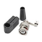 BNC Plug (6mm) (For RG58) (Solderless) (Right Angle)