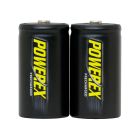 MHRDP2 - Powerex 2 PACK (D Size) 10,000mAh Re-Chargeable Batteries