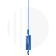 BLUE - Mini Tornado Stinger CB Antenna  