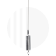 CHROME - Mini Tornado Stinger CB Antenna 