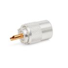 DISCONTINUED PL259 Plug (9mm) (For RG213) (Yoteku Silver)