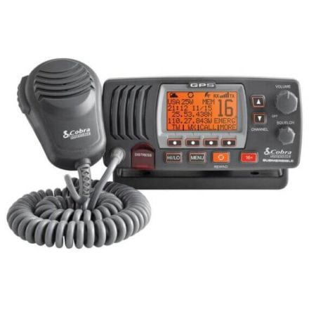 Cobra F77 - Fixed VHF Marine Radio with GPS (Grey)