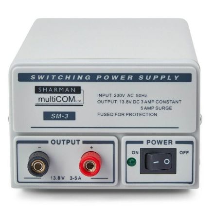 Sharman SM-3 - (3-5amp) Switch Mode Power Supply - NEW Two Year Warranty