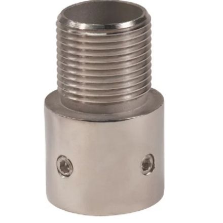 Shakespeare 4705 -  Adapts 1" Dia Pipe To 1"-14 Male Thread - Stainless Steel