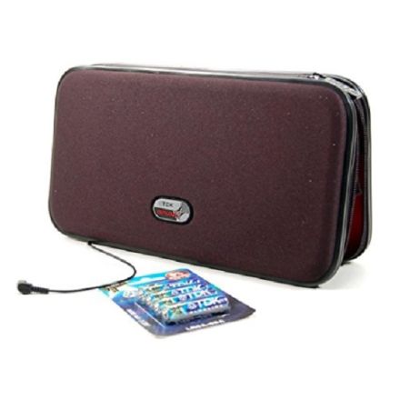 TDK CD wallet and portable speakers