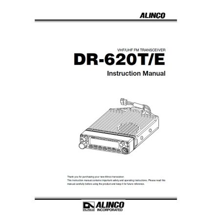 ALINCO ZIMDR620 DR620 Instruction Manual