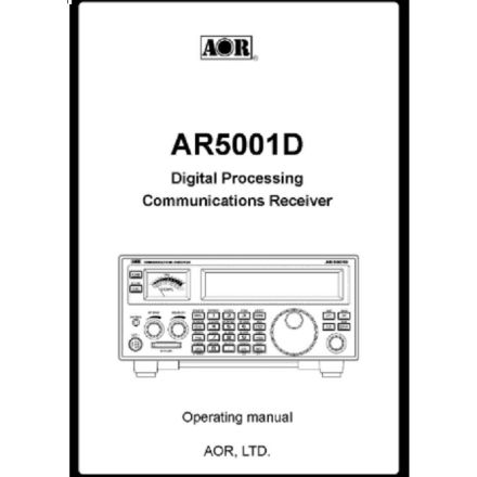 Discontinued AOR SM-5001D (Service Handbook - Printed)