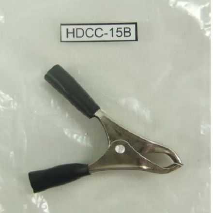 HDCC-15B Heavy duty crocodile clip insulated handle 15 Amp maximum BLACK