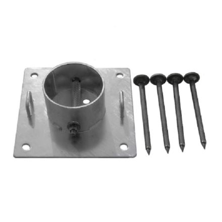 SPIDERBEAM BASE PLATE - GALV STEEL Inc 4 GROUND STAKES