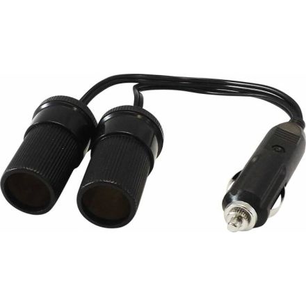 HTC Double Lighter Socket Adaptor 12/24V 10A