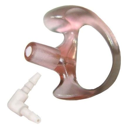 Transparent Pink Earmold With Elbow (Medium / Right Ear)