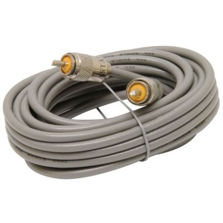 DISCONTINUED ASTATIC 18 FOOT GREY RG8X PATCH LEAD WITH PL259 CONNECTORS