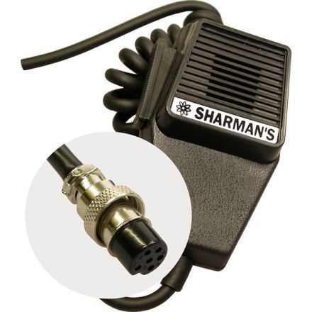 Sharman DM520P6 Coffin Mic 6 Pin Plug (Maycom/Midland)