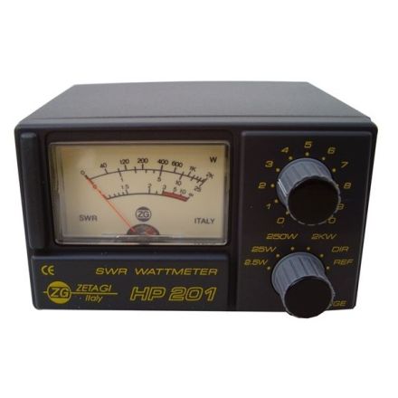 DISCONTINUED Zetagi HP201 SWR/PWR Meter 2KW  3-200MHz