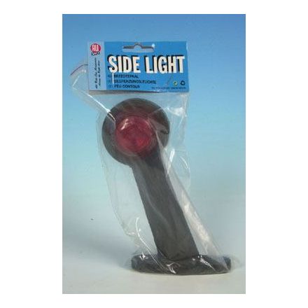 All Ride Straight Width Post Side Light  (Red/White) 16cm.