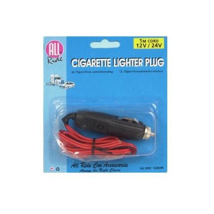 All Ride Cigarette Lighter Plug & 90cm Cord 12V/24V