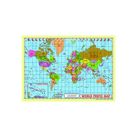 WPMM-Map A2 Size World Prefix Map