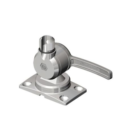 Shakespeare 6187 -  All New Low Profile Ratchet Mount.  Stainless Steel  - Singler Handle Operation 'Easy Install'