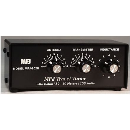 MFJ-902H - Travel tuner 10-80M, 150W with balun
