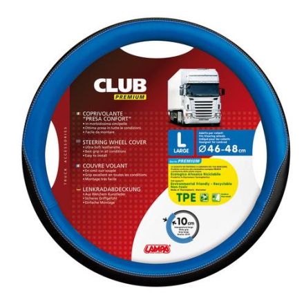Lampa Club Premium Steering Wheel Cover 46-48cm (Blue)