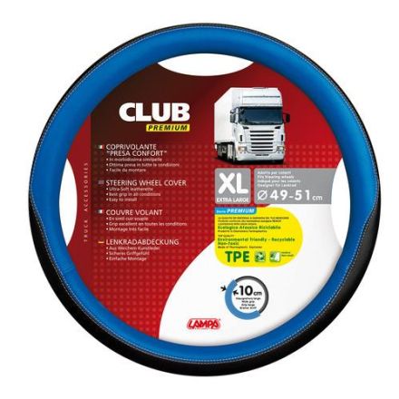 Lampa Club Premium Steering Wheel Cover 49-51cm (Blue)