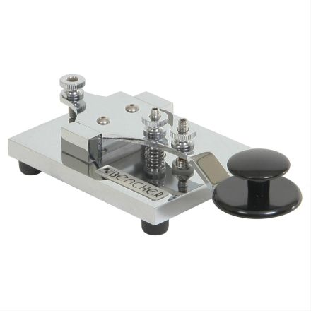 Discontinued BENCHER RJ-2 - Straight Morse Key with Chrome base