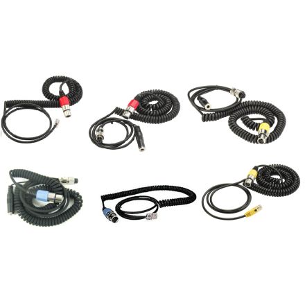 HEIL SOUND CH1- AR COILED MICROPHONE CONNECTING CABLE (4-PIN XLR TO VARIOUS CONNECTIONS)