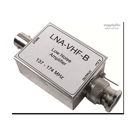 DD Amtek LNA-VHF-B In line low noise amplifier 137-174MHz BNC plug to BNC socket needs 12v supply