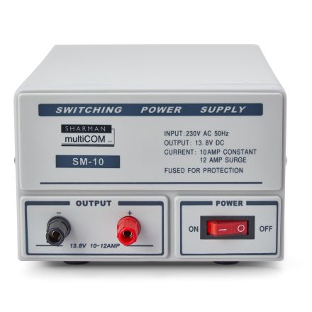 SHARMAN SM-10 (10-12 AMP) Switch Mode Power Supply - NEW Two Year Warranty