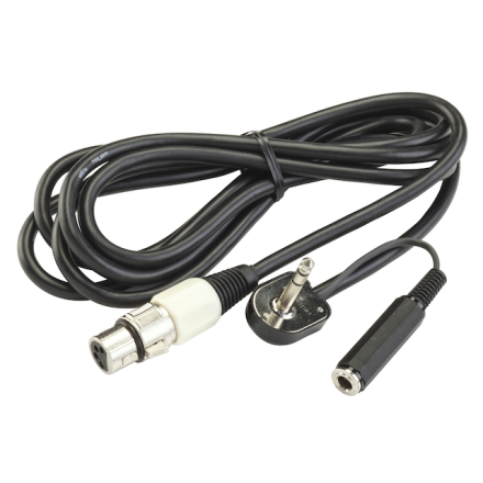 Heil Sound CC-1-C - AR 8ft Straight Microphone Connecting Cable (XLR4 to Collins 3/16” right angle)