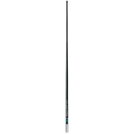 Shakespeare 5421-XT -  1.2M Galaxy® Black AM/FM Antenna, 1"-14 SS Ferrule, 3.7M RG62 Cable With Motorola Type Plug Fitted