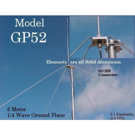 Arrow Antenna GP-52 - 1/4 Wave Ground Plane (6 Metres) 