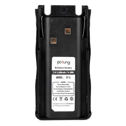 Discontinued Baofeng (Pofung) GT-5 - Replacement Battery