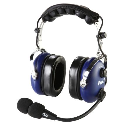 SOLD! B Grade Heil Sound PRO-7 BU - AR Industrial Headset with Dynamic Element with PTT (Blue)