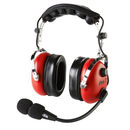 DISCONTINUED Heil Sound PRO-7-RD - AR Industrial Headset with Dynamic Element with PTT (Red)