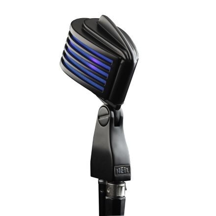 Heil Sound FIN--BK-BU - Professional Black Microphone (Blue LED)