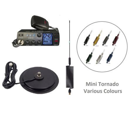 CB RADIO KIT - INTEK M-899, MINI-TORNADO & TURBO-MAG