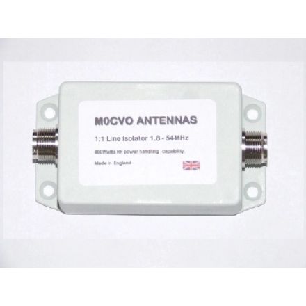M0CVO 1:1 Line Isolator 400w 1.8-54 MHz
