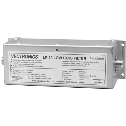 Vectronics LP-30 - 1500W Low Pass Filter