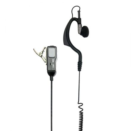 Midland MA21-L - PTT Mike with Curly Cable (L-Shaped Plug)