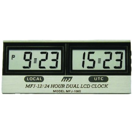 MFJ-108B* - LCD 12/24 Dual Clock