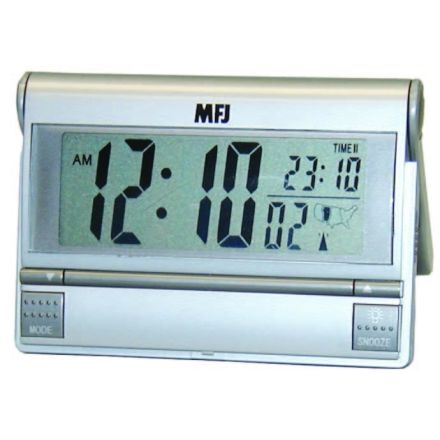 MFJ-133RC* - 12 and 24 hr dual time LCD Atomic