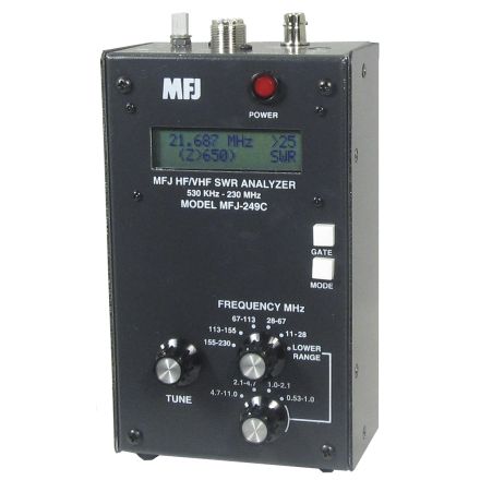 MFJ-249D - HF/VHF/220MHz SWR Anlyzr ,no meter