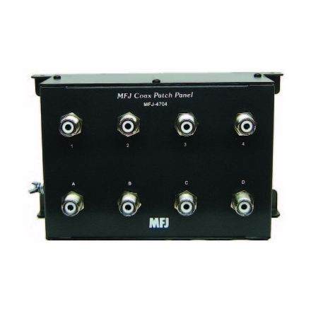 MFJ-4704 - 4-position Coaxial Patch Panel