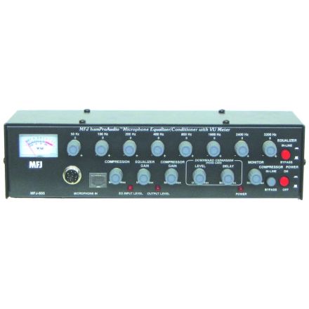 MFJ-655B - Deluxe Mic Audio Eq/Conditoner w/VU