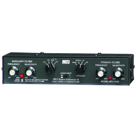 MFJ-752D - Dual Tunable CW Audio Filter