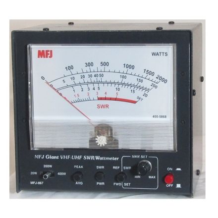 MFJ-867 - VHF/UHF Giant SWR/Wattmeter