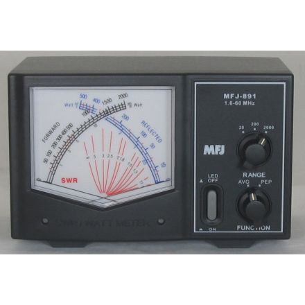 MFJ-891 - Giant X Watt meter - 1.6 - 60 Mhz, 2 KW